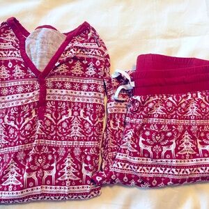 Little Sleepies red Christmas pj set - small